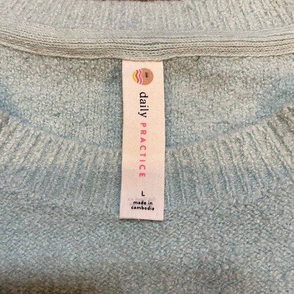 Daily Practice by Anthropologie Relaxed Crewneck Sweater Women’s Size Large in L - Picture 3 of 5